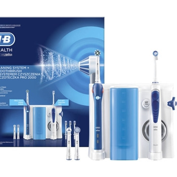 Oral-B Irrigador Oxyjet + Escova Elétrica Pro 2000